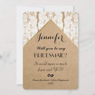 Chic & klassy White Snöre, Guld och Recycled Pappr Inbjudningar