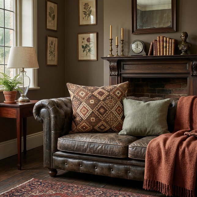 Chic konstnärlig persisk stil geometriskt mönster kudde (Skapare uppladdad)