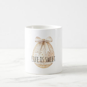Chic kräm påskäggsbåge kaffemugg