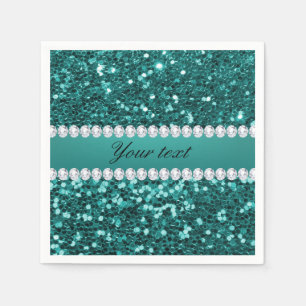 Chic krickaFauxglitter och diamanter Pappersservett