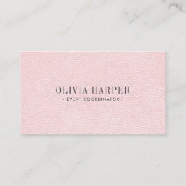 Chic| Läderutseende med enkel Elegant Visitkort