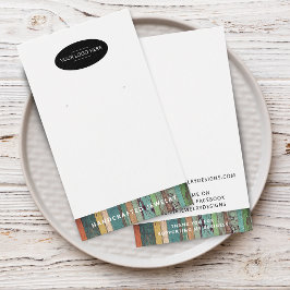 Chic Lägg till din logotyp Örhänge Displaykort Visitkort