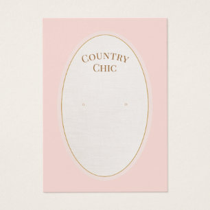 Chic Land Rosa Visning Earring Card Visitkort