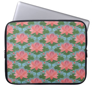 Chic Laptop sleeve: Vatten Lilies och Dragonflies Sleeve