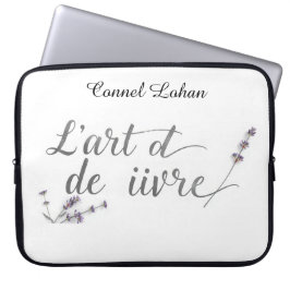 Chic L'Art de Vivre Fransk Citat Estetik Laptop Fodral