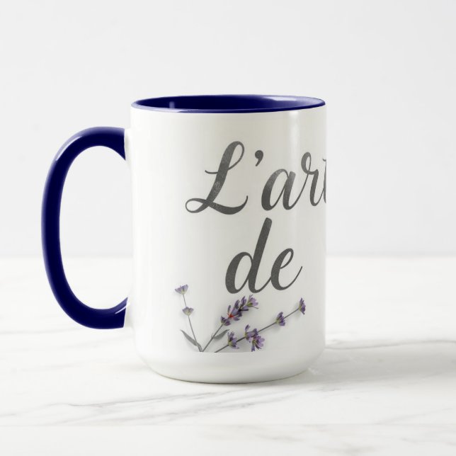 Chic L'Art de Vivre Fransk Citat Hemdekor Mugg (Vänster)