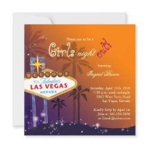 Chic Las Vegas Bachelorette Party-inbjudan
