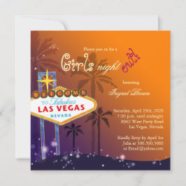 Chic Las Vegas Bachelorette Party-inbjudan Inbjudningar