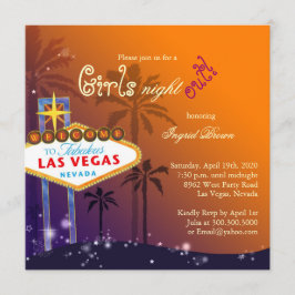 Chic Las Vegas Bachelorette Party-inbjudan Inbjudningar
