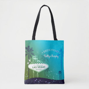 Chic Las Vegas Bröllop Bridesmaid Gift Tygkasse