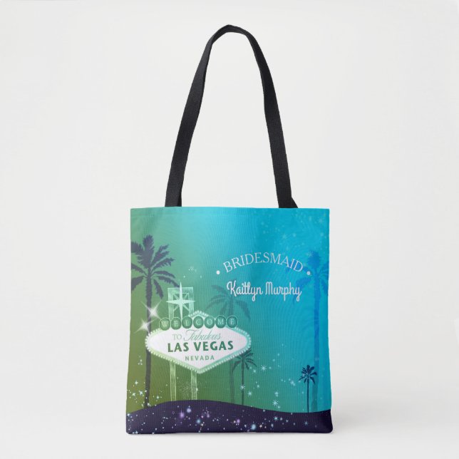 Chic Las Vegas Bröllop Bridesmaid Gift Tygkasse (Framsida)