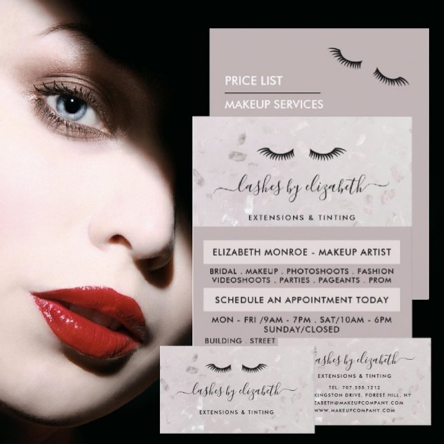 Chic Lash Modern Beauty Makeup Artist Advert Reklamblad (Skapare uppladdad)
