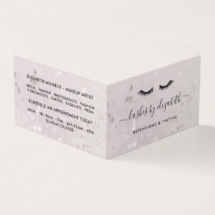 Chic Lash Modern Beauty Makeup Artist Loyalty Visitkort