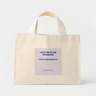 Chic lavendel Lucky Me I'm The Brudtjej Mini Tygkasse