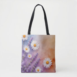 Chic Lavender & Daisy Carryall Tygkasse
