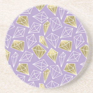 Chic Lavender Guld Diamonds jul Underlägg