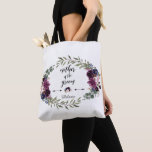 Chic Lavender Navy Blue Blommigt Mor i Groom Tygkasse<br><div class="desc">Kartkortsdesign med vackra vattenfärgslavender & marin blåa blommor-krans, blommigt-delare, vackert handskriftsskript och speciellt typsnitt. Det skulle kunna vara ett underbart val för vilken säsong som helst bröllop, särskilt för fallbröllop och vinter. Använda Anpassa verktyg om du vill lägga till information, gör ändringar. Om du vill ha matchande objekt kan du...</div>