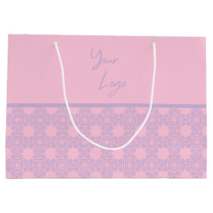 Chic Lavender Rosa Rand Anpassningsbar Business Lo