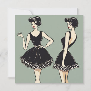 Chic-LBD-kort: Effektiv utbildning Inbjudningar