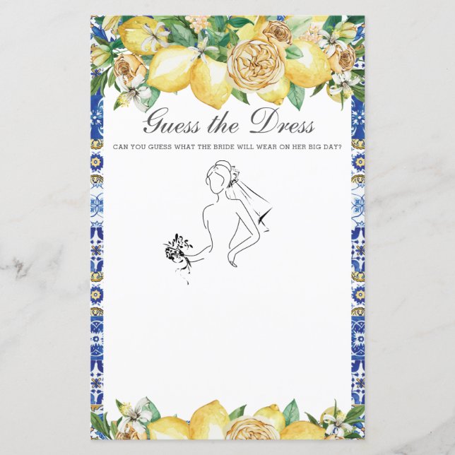 Chic Lemon Greenery gissar Möhippan Dress (Framsida)