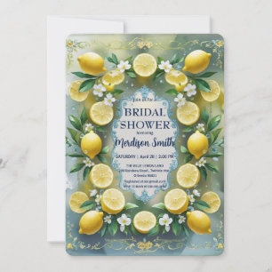Chic Lemon Mediterranean Summer Möhippa Inbjudningar