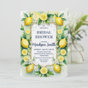 Chic Lemon Mediterranean Summer Möhippa Inbjudningar