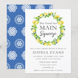 Chic Lemon Utandning Huvudsaklig Möhippa Inbjudningar