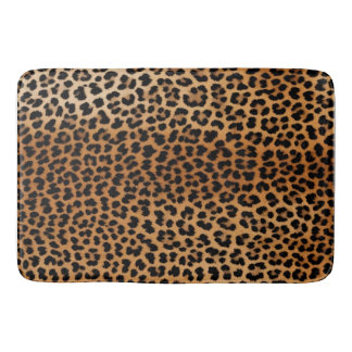 Chic Leopard Print Bath Mat Glamoratti  Badrumsmatta