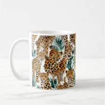 Chic Leopard Print Mugg - Snyggt Animal Print Kopp
