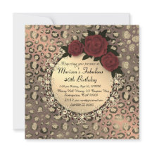 Chic Leopard Ro Fabulous 40:e födelsedagen