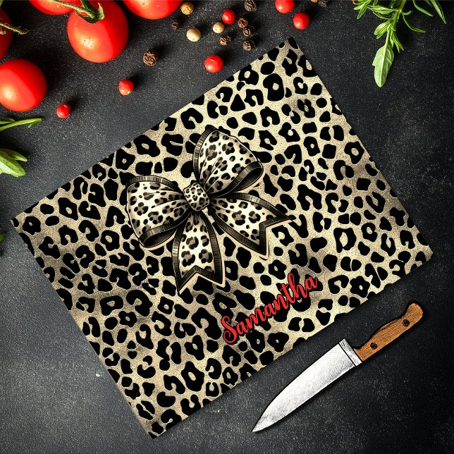 chic leopard tryck coquette slinga monogram (Skapare uppladdad)