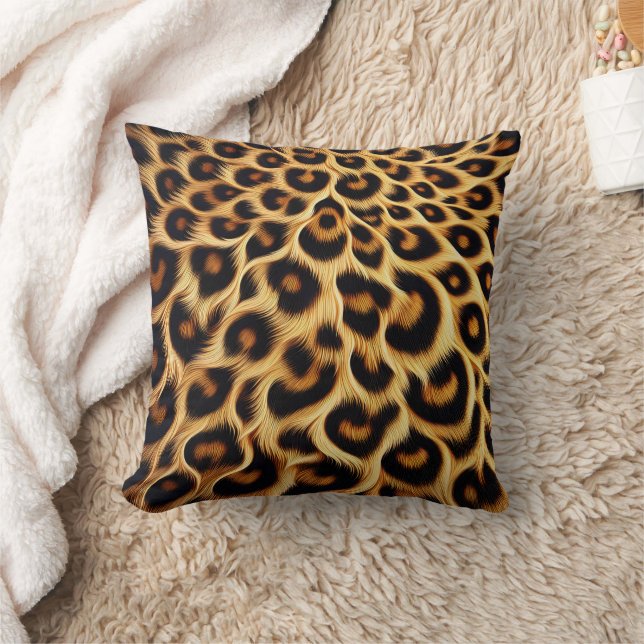 Chic leopard tryckduvet för mysiga rum kudde (Filt)