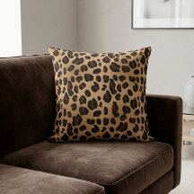 Chic Leopardsmönster Gepardfläckar Brun Svart
