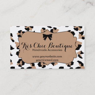 Chic Leopardvisitkort Visitkort