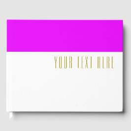 Chic - levande Rosa överkant Färg vid vit text Gästböcker