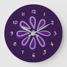 Chic lila blomma Doodle