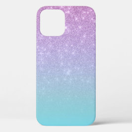 Chic Lila Blue Glitter Ombre-övertoning