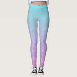 Chic Lila Blue Ombre-övertoning Leggings