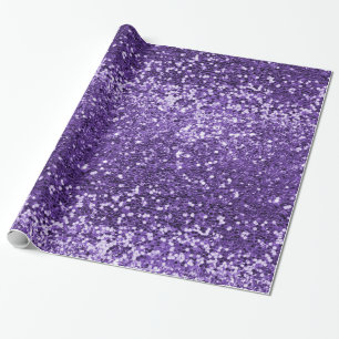 Chic Lila Glitter Gnistra lyx Presentpapper
