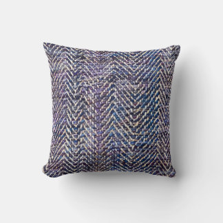 Chic lila krämchevron kudde