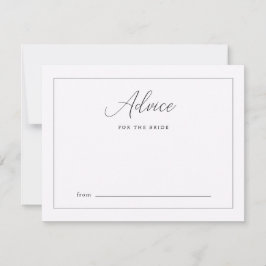 Chic Lila med Calligraphy Advice for Bride