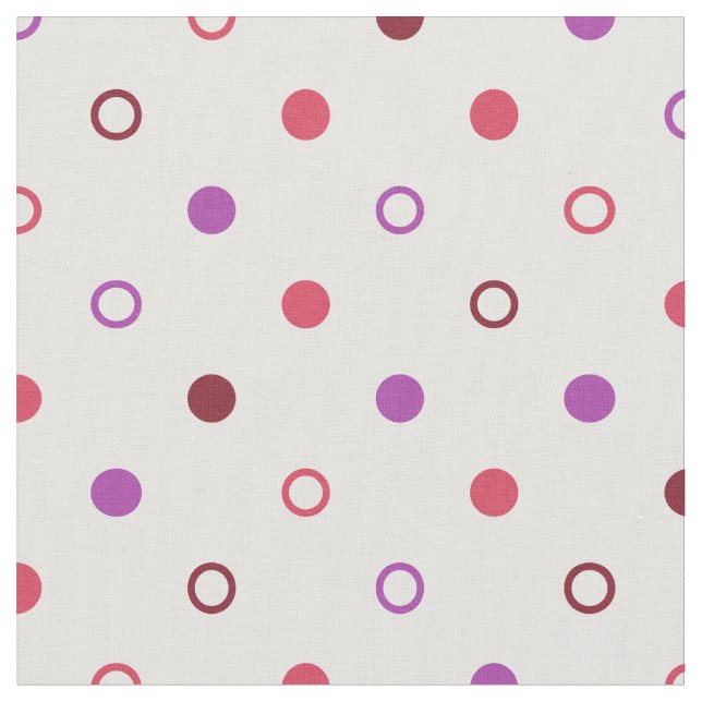 Chic lila polka dots mönster tyg (Närbild)