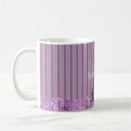 Chic Lila Rand Peacock Kaffemugg
