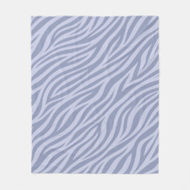 Chic lila zebrarandig filt i fleece