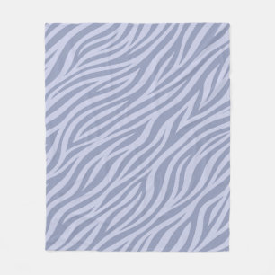 Chic lila zebrarandig filt i fleece