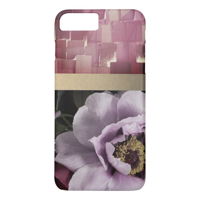 Chic lilac Ro Art Phone Case Case-Mate iPhone Skal (Baksida)