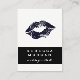Chic Lipstick Blue Kiss Visitkort