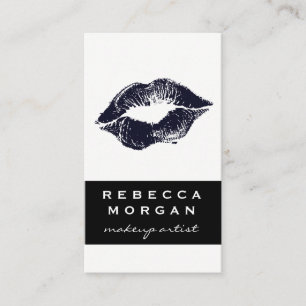 Chic Lipstick Blue Kiss Visitkort