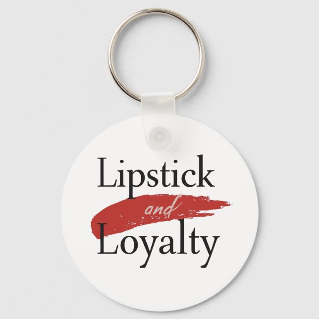 Chic Lipstick Smear and Loyalty Nyckelring (Framsida)