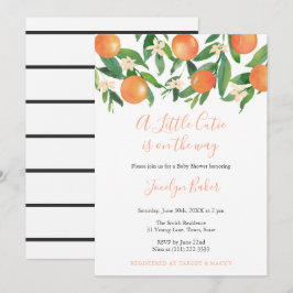 Chic Little Cutie Gender Neutral Baby Shower Party Inbjudningar